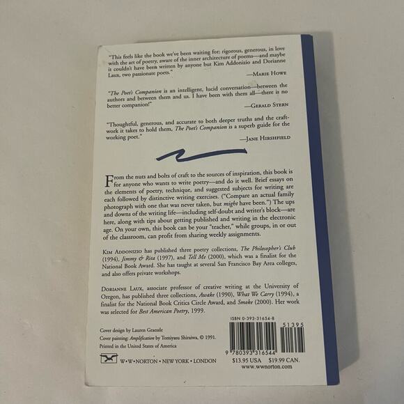 5/ $25 The Poet's Companion Softback book guide to writing poetry - Picture 3 of 7